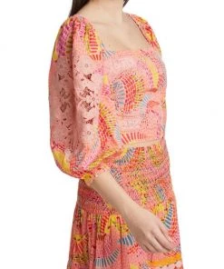 Farm Rio Dotted Bananas Blouse -Farm Rio And Pom Pom at Home Sales unnamed file 10