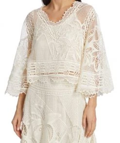 Farm Rio Guipure Lace Blouse -Farm Rio And Pom Pom at Home Sales unnamed file 1001