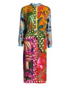 Farm Rio Earth Rainbow Shirtdress