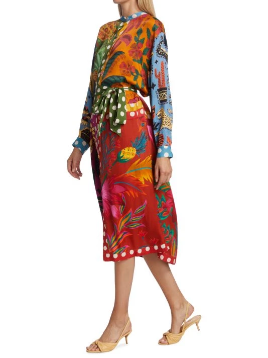 Farm Rio Earth Rainbow Shirtdress 4 Farm Rio Earth Rainbow Shirtdress - Image 2