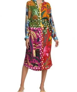 Farm Rio Earth Rainbow Shirtdress 11 Farm Rio Earth Rainbow Shirtdress -Farm Rio And Pom Pom at Home Sales unnamed file 1008