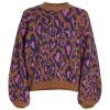 Farm Rio Leopard Pop Caramel Sweater -Farm Rio And Pom Pom at Home Sales unnamed file