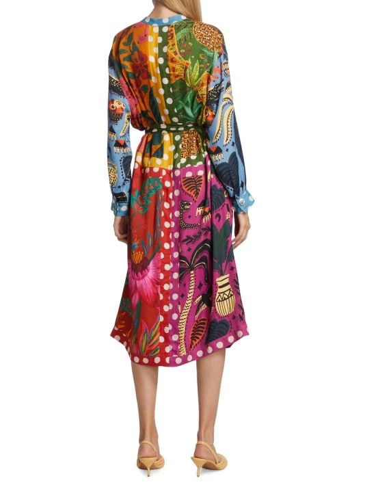 Farm Rio Earth Rainbow Shirtdress 7 Farm Rio Earth Rainbow Shirtdress - Image 5