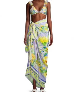Farm Rio Lemon Dream Sarong -Farm Rio And Pom Pom at Home Sales unnamed file 1046