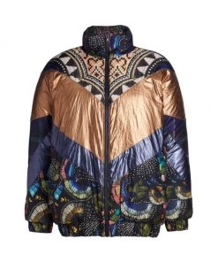 Farm Rio Borogodo Metallic Puffer Jacket