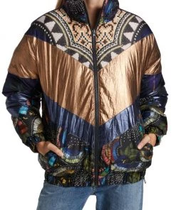 Farm Rio Borogodo Metallic Puffer Jacket -Farm Rio And Pom Pom at Home Sales unnamed file 1057
