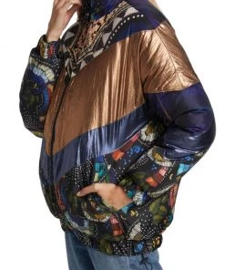 Farm Rio Borogodo Metallic Puffer Jacket -Farm Rio And Pom Pom at Home Sales unnamed file 1060