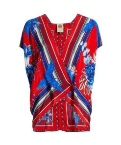 Farm Rio Macaw Scarf Blouse