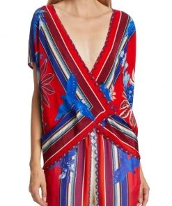 Farm Rio Macaw Scarf Blouse -Farm Rio And Pom Pom at Home Sales unnamed file 1070