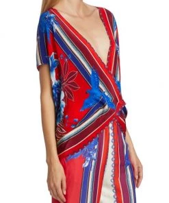 Farm Rio Macaw Scarf Blouse -Farm Rio And Pom Pom at Home Sales unnamed file 1071