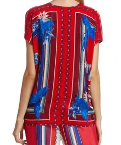 Farm Rio Macaw Scarf Blouse -Farm Rio And Pom Pom at Home Sales unnamed file 1072