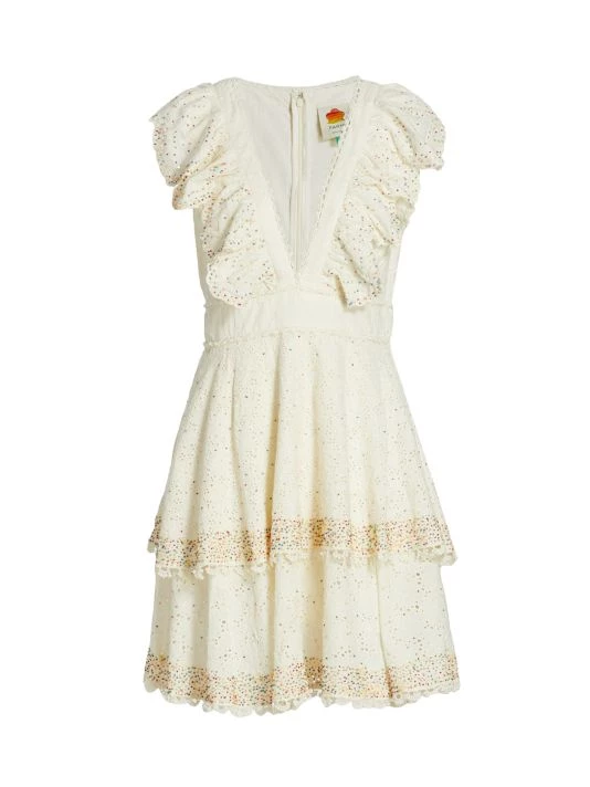 Farm Rio Eyelet Beaded Mini Dress 3 Farm Rio Eyelet Beaded Mini Dress