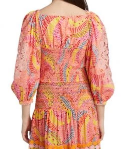 Farm Rio Dotted Bananas Blouse -Farm Rio And Pom Pom at Home Sales unnamed file 11