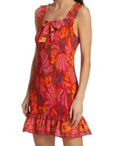 Farm Rio Red Spring Bananas Mini Dress 11 Farm Rio Red Spring Bananas Mini Dress -Farm Rio And Pom Pom at Home Sales unnamed file 1112