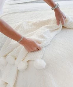 Pom Pom At Home Riley Oversized Throw Blanket Taupe -Farm Rio And Pom Pom at Home Sales unnamed file 1164