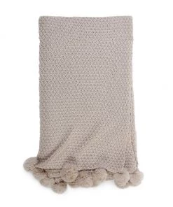 Pom Pom At Home Riley Oversized Throw Blanket Taupe -Farm Rio And Pom Pom at Home Sales unnamed file 1166