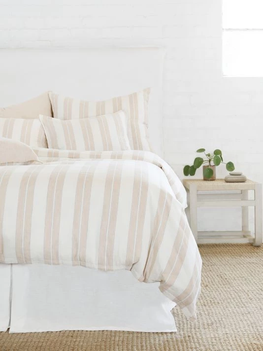 Pom Pom At Home Carter Reversible Sham Ivory Denim 4 Pom Pom At Home Carter Reversible Sham Ivory Denim - Image 2