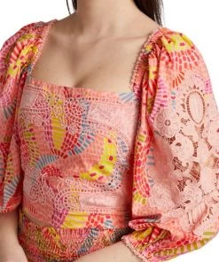 Farm Rio Dotted Bananas Blouse -Farm Rio And Pom Pom at Home Sales unnamed file 12