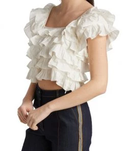 Farm Rio Floral Embroidered Blouse -Farm Rio And Pom Pom at Home Sales unnamed file 120