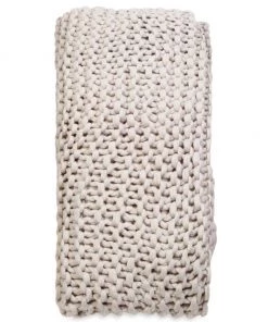 Pom Pom At Home Finn Hand-Knit Throw Blanket Silver -Farm Rio And Pom Pom at Home Sales unnamed file 1234