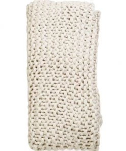 Pom Pom At Home Finn Hand-Knit Throw Blanket Silver -Farm Rio And Pom Pom at Home Sales unnamed file 1235