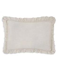 Pom Pom At Home Charlie Big Ruffled Pillow Flax