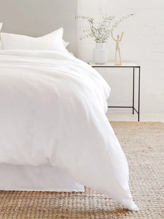 Pom Pom At Home Parker Linen Duvet Cover & Shams Set Flax 4 Pom Pom At Home Parker Linen Duvet Cover & Shams Set Flax - Image 2