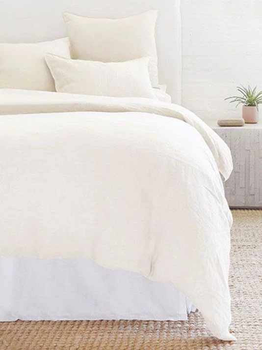 Pom Pom At Home Parker Linen Duvet Cover & Shams Set Flax 5 Pom Pom At Home Parker Linen Duvet Cover & Shams Set Flax - Image 3