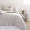 Pom Pom At Home Blake Linen Euro Sham Flax Midnight