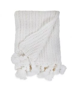 Pom Pom At Home Anacapa Oversized Throw Blanket Light Grey