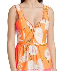 Farm Rio Tiered Colorblocked Floral Midi-Dress 14 Farm Rio Tiered Colorblocked Floral Midi-Dress -Farm Rio And Pom Pom at Home Sales unnamed file 135