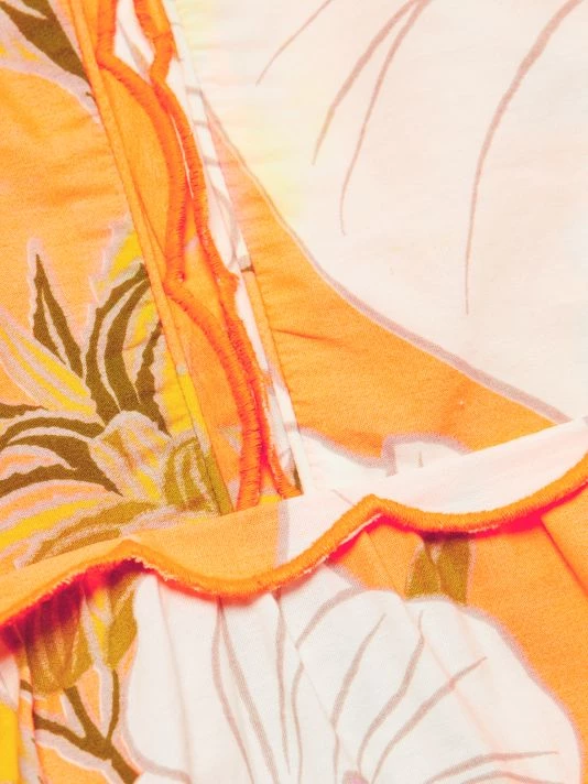 Farm Rio Tiered Colorblocked Floral Midi-Dress 9 Farm Rio Tiered Colorblocked Floral Midi-Dress - Image 7