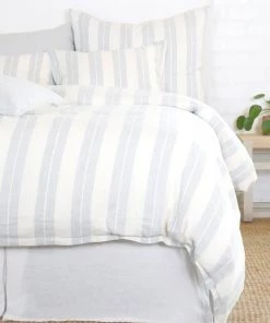 Pom Pom At Home Carter Striped Linen-Blend Duvet Ivory Amber -Farm Rio And Pom Pom at Home Sales unnamed file 1365