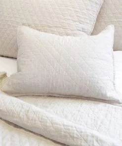 Pom Pom At Home Hampton Quilted Linen Pillow Flax -Farm Rio And Pom Pom at Home Sales unnamed file 1377