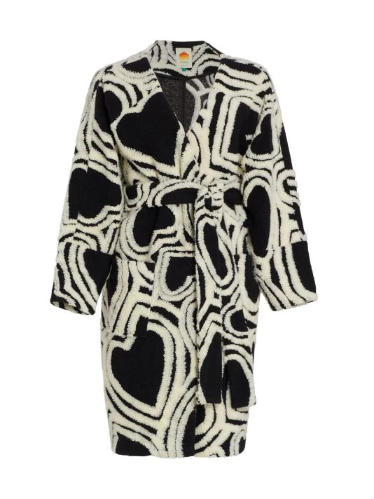 Farm Rio Wild Hearts Fleece Coat 3 Farm Rio Wild Hearts Fleece Coat