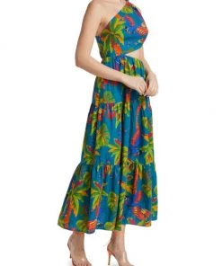 Farm Rio Sunny Day Asymmetric Maxi Dress -Farm Rio And Pom Pom at Home Sales unnamed file 140