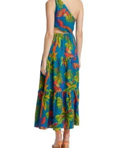Farm Rio Sunny Day Asymmetric Maxi Dress -Farm Rio And Pom Pom at Home Sales unnamed file 141