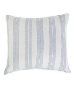 Pom Pom At Home Carter Linen-Cotton Euro Sham Ivory Denim