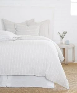 Pom Pom At Home Henley Cotton Striped Sham Sky