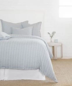 Pom Pom At Home Henley Cotton Striped Sham Sky -Farm Rio And Pom Pom at Home Sales unnamed file 1448