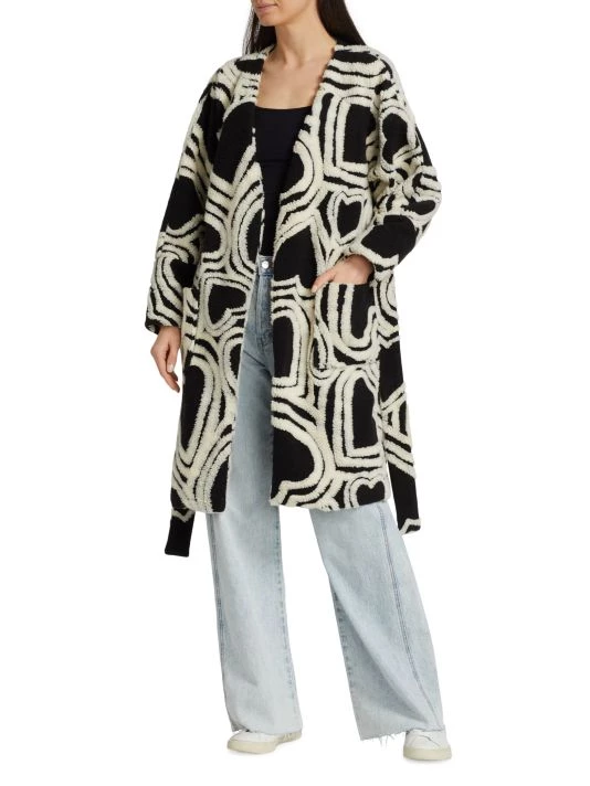 Farm Rio Wild Hearts Fleece Coat 4 Farm Rio Wild Hearts Fleece Coat - Image 2