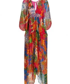 Farm Rio Sunny Mix Maxi Dress