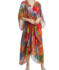 Farm Rio Sunny Mix Maxi Dress -Farm Rio And Pom Pom at Home Sales unnamed file 153