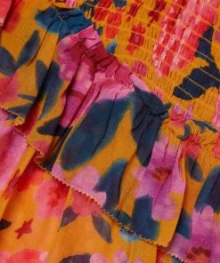 Farm Rio Floral Dream Smocked Blouse 15 Farm Rio Floral Dream Smocked Blouse -Farm Rio And Pom Pom at Home Sales unnamed file 164