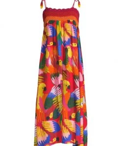 Farm Rio Macaw Party Crochet Cover-Up