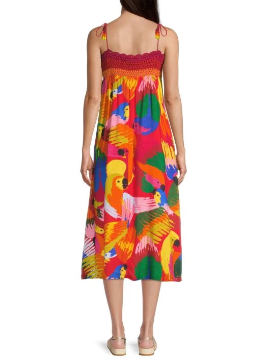 Farm Rio Macaw Party Crochet Cover-Up 7 Farm Rio Macaw Party Crochet Cover-Up - Image 5