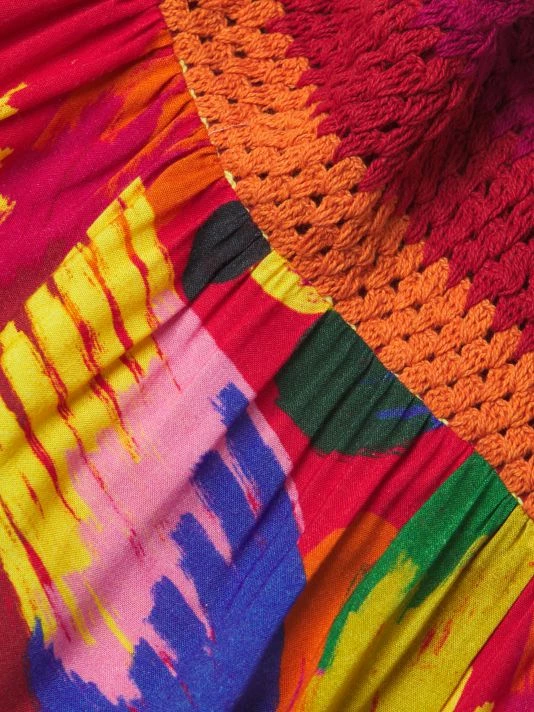 Farm Rio Macaw Party Crochet Cover-Up 8 Farm Rio Macaw Party Crochet Cover-Up - Image 6