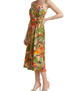 Farm Rio Macaw Leaves Midi Dress 12 Farm Rio Macaw Leaves Midi Dress -Farm Rio And Pom Pom at Home Sales unnamed file 178