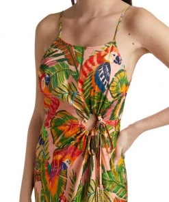 Farm Rio Macaw Leaves Midi Dress 14 Farm Rio Macaw Leaves Midi Dress -Farm Rio And Pom Pom at Home Sales unnamed file 180
