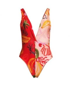 Farm Rio Mixed Fruits Ocean One-Piece Swimsuit